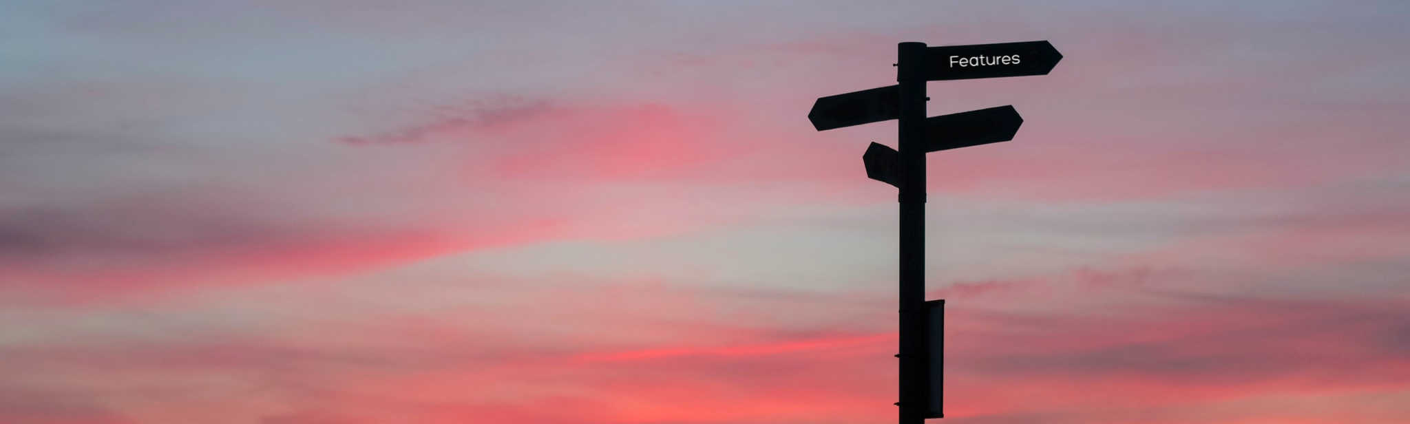 sunset with sign